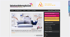 Desktop Screenshot of latetedelemploi.be